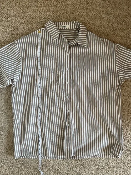 4th and Reckless, Casual Button Up Blouse, 1X - Picture 16 of 16